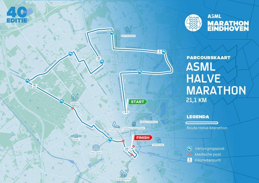 Parcours ASML Marathon Eindhoven