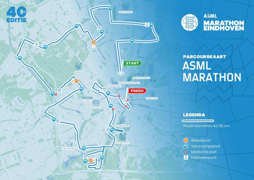 Parcours ASML Marathon Eindhoven