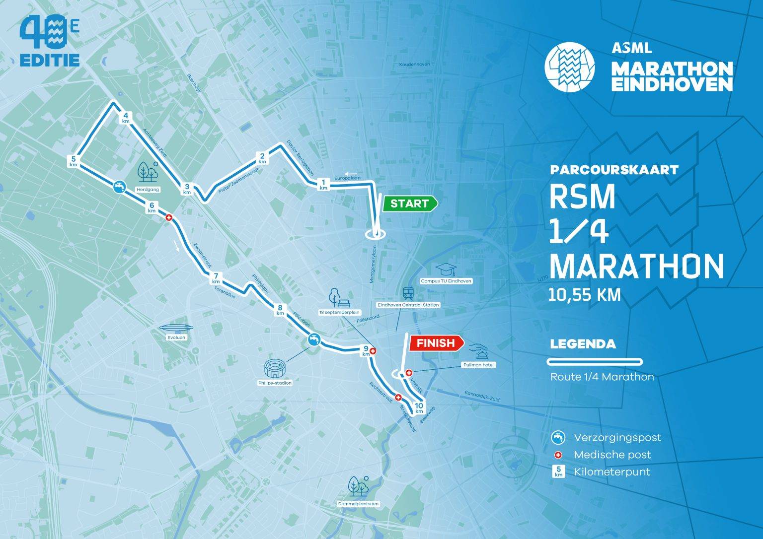 Parcours ASML Marathon Eindhoven